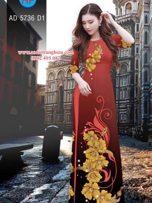 1562602106 2 Vai ao dai Hoa in 3D moi ra AD 5736