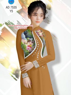 Vải áo dài Sen và ngọc trai thiết kế 2019 AD 7535 29 1562604886 538 Vai ao dai Sen va ngoc trai thiet ke 2019