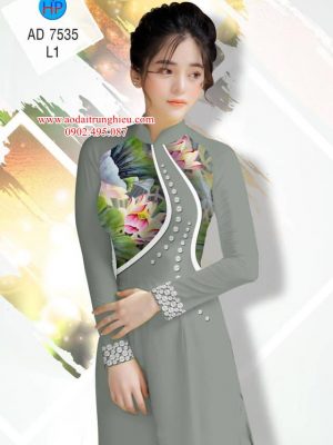 Vải áo dài Sen và ngọc trai thiết kế 2019 AD 7535 22 1562604886 680 Vai ao dai Sen va ngoc trai thiet ke 2019