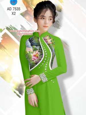 Vải áo dài Sen và ngọc trai thiết kế 2019 AD 7535 26 1562604886 969 Vai ao dai Sen va ngoc trai thiet ke 2019