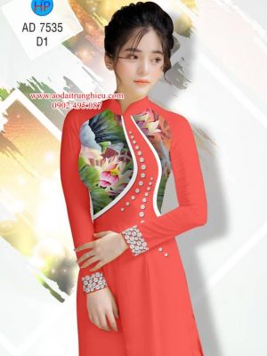 Vải áo dài Sen và ngọc trai thiết kế 2019 AD 7535 33 1562604887 226 Vai ao dai Sen va ngoc trai thiet ke 2019
