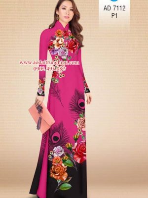 Vải áo dài Hoa hồng thiết kế 2019 AD 7112 25 1562609031 572 Vai ao dai Hoa hong thiet ke 2019 AD 7112