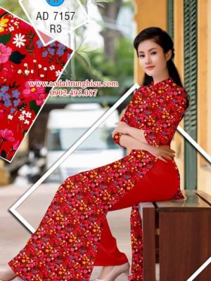 Vải áo dài Hoa nhí dễ thương kiểu mới AD 7157 23 1562609180 207 Vai ao dai Hoa nhi de thuong kieu moi AD