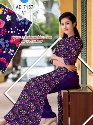 Vải áo dài Hoa nhí dễ thương kiểu mới AD 7157 29 1562609180 60 Vai ao dai Hoa nhi de thuong kieu moi AD