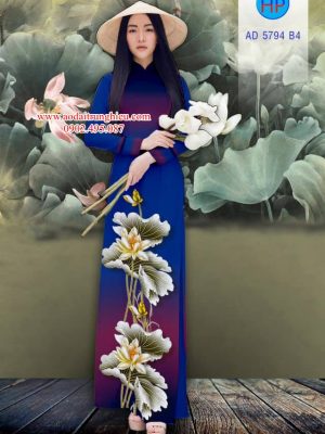 Vải áo dài Hoa sen thiết kế 2019 AD 5794 24 1562609622 224 Vai ao dai Hoa sen thiet ke 2019 AD 5794