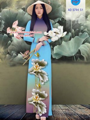 Vải áo dài Hoa sen thiết kế 2019 AD 5794 25 1562609622 33 Vai ao dai Hoa sen thiet ke 2019 AD 5794