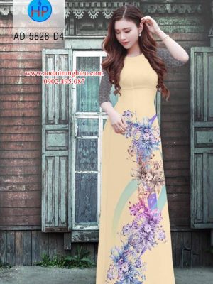 Vải áo dài Hoa in 3D kiểu mới AD 5828 22 1562609715 963 Vai ao dai Hoa in 3D kieu moi AD 5828