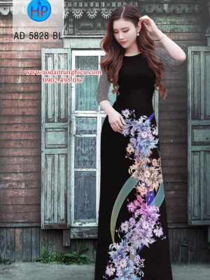 Vải áo dài Hoa in 3D kiểu mới AD 5828 36 1562609716 195 Vai ao dai Hoa in 3D kieu moi AD 5828
