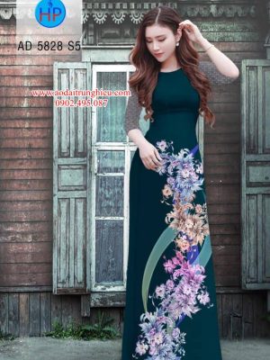 Vải áo dài Hoa in 3D kiểu mới AD 5828 31 1562609716 739 Vai ao dai Hoa in 3D kieu moi AD 5828