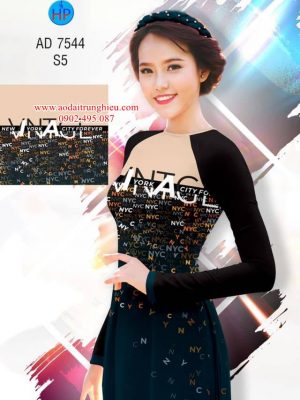 Vải áo dài Chữ cái tinh tế kiểu mới AD 7544 21 1562688763 160 Vai ao dai Chu cai tinh te kieu moi AD