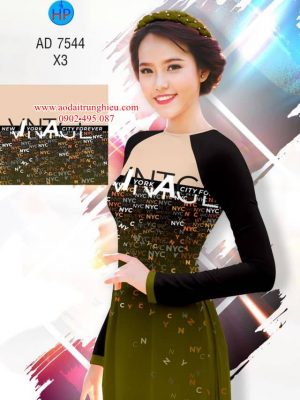 Vải áo dài Chữ cái tinh tế kiểu mới AD 7544 27 1562688763 51 Vai ao dai Chu cai tinh te kieu moi AD