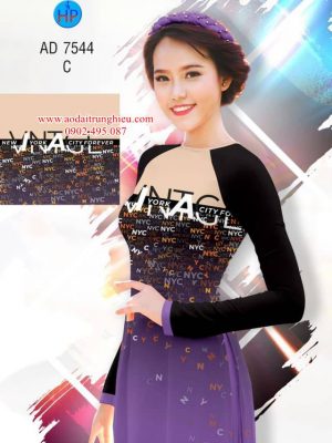 Vải áo dài Chữ cái tinh tế kiểu mới AD 7544 34 1562688764 447 Vai ao dai Chu cai tinh te kieu moi AD