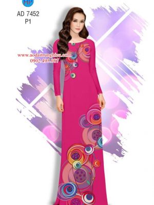 Vải áo dài Hoa văn tròn mới ra AD 7452 25 1562689154 248 Vai ao dai Hoa van tron moi ra AD 7452