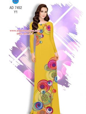 Vải áo dài Hoa văn tròn mới ra AD 7452 34 1562689154 33 Vai ao dai Hoa van tron moi ra AD 7452