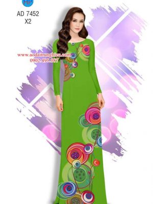 Vải áo dài Hoa văn tròn mới ra AD 7452 35 1562689154 83 Vai ao dai Hoa van tron moi ra AD 7452