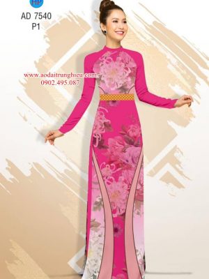 Vải áo dài Hoa Cúc thiết kế 2019 AD 7540 24 1562690170 954 Vai ao dai Hoa Cuc thiet ke 2019 AD 7540