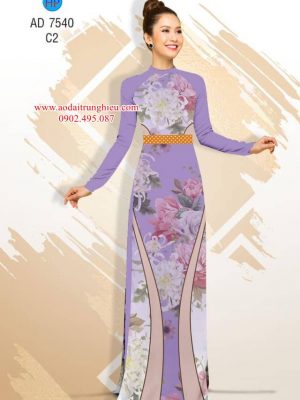 Vải áo dài Hoa Cúc thiết kế 2019 AD 7540 37 1562690171 954 Vai ao dai Hoa Cuc thiet ke 2019 AD 7540