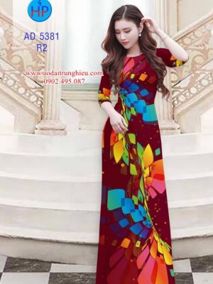 Vải áo dài Lập thể 7 sắc cầu vồng kiểu mới AD 5381 37 1562691390 266 Vai ao dai Lap the 7 sac cau vong kieu