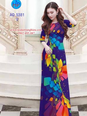 Vải áo dài Lập thể 7 sắc cầu vồng kiểu mới AD 5381 31 1562691390 473 Vai ao dai Lap the 7 sac cau vong kieu