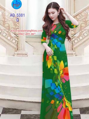 Vải áo dài Lập thể 7 sắc cầu vồng kiểu mới AD 5381 24 1562691390 72 Vai ao dai Lap the 7 sac cau vong kieu