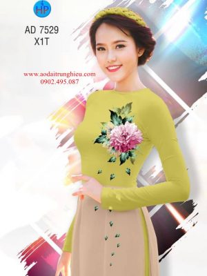 Vải áo dài Hoa in 3D kiểu mới AD 7529 29 1562691545 455 Vai ao dai Hoa in 3D kieu moi AD 7529