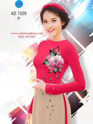 Vải áo dài Hoa in 3D kiểu mới AD 7529 23 1562691545 595 Vai ao dai Hoa in 3D kieu moi AD 7529