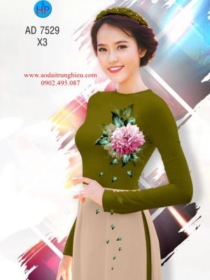 Vải áo dài Hoa in 3D kiểu mới AD 7529 25 1562691545 814 Vai ao dai Hoa in 3D kieu moi AD 7529