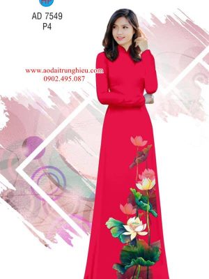Vải áo dài Sen Việt kiểu mới AD 7549 24 1562860661 347 Vai ao dai Sen Viet kieu moi AD 7549