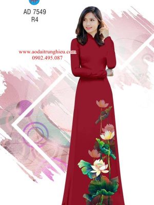 Vải áo dài Sen Việt kiểu mới AD 7549 30 1562860661 440 Vai ao dai Sen Viet kieu moi AD 7549
