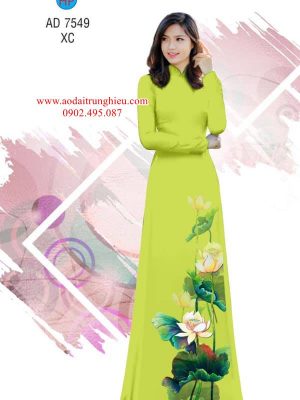 Vải áo dài Sen Việt kiểu mới AD 7549 36 1562860661 83 Vai ao dai Sen Viet kieu moi AD 7549