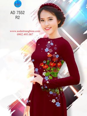 Vải áo dài Hoa cỏ hồn nhiên thiết kế 2019 AD 7552 23 1562861005 564 Vai ao dai Hoa co hon nhien thiet ke 2019