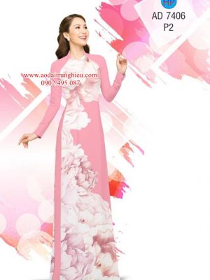 Vải áo dài Hoa in 3D kiểu mới AD 7406 27 1562861145 341 Vai ao dai Hoa in 3D kieu moi AD 7406