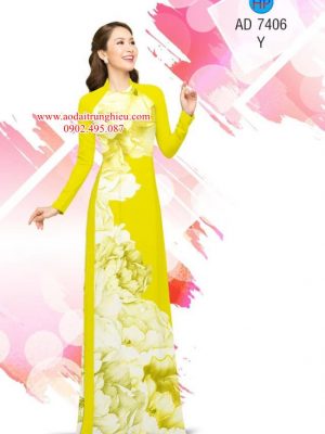 Vải áo dài Hoa in 3D kiểu mới AD 7406 25 1562861145 457 Vai ao dai Hoa in 3D kieu moi AD 7406