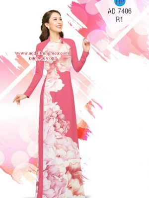 Vải áo dài Hoa in 3D kiểu mới AD 7406 22 1562861145 589 Vai ao dai Hoa in 3D kieu moi AD 7406