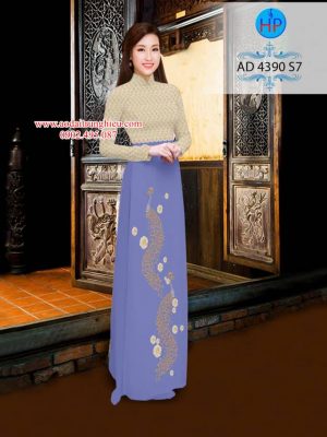 Vải áo dài Công kiểu mới AD 4390 24 1562861801 76 Vai ao dai Cong kieu moi AD 4390