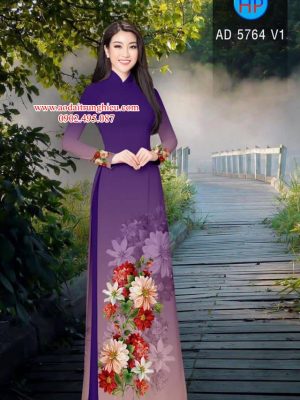 Vải áo dài Hoa in 3D kiểu mới AD 5764 23 1562867165 854 Vai ao dai Hoa in 3D kieu moi AD 5764