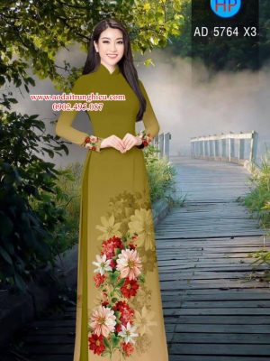 Vải áo dài Hoa in 3D kiểu mới AD 5764 34 1562867166 514 Vai ao dai Hoa in 3D kieu moi AD 5764