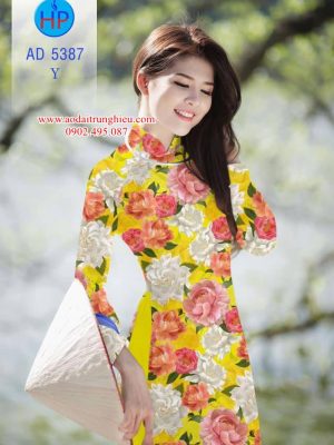 Vải áo dài Đẹp tươi như hoa mới ra AD 5387 35 1562868858 276 Vai ao dai Dep tuoi nhu hoa moi ra AD