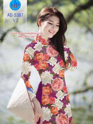 Vải áo dài Đẹp tươi như hoa mới ra AD 5387 23 1562868858 533 Vai ao dai Dep tuoi nhu hoa moi ra AD
