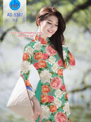 Vải áo dài Đẹp tươi như hoa mới ra AD 5387 29 1562868858 909 Vai ao dai Dep tuoi nhu hoa moi ra AD