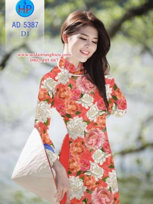 Vải áo dài Đẹp tươi như hoa mới ra AD 5387 30 1562868858 911 Vai ao dai Dep tuoi nhu hoa moi ra AD