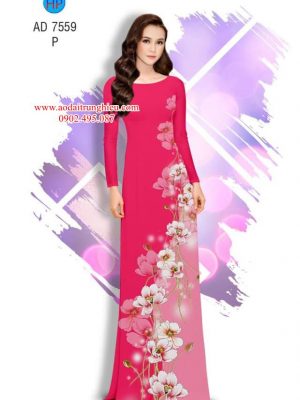 Vải áo dài Hoa in 3D kiểu mới AD 7559 19 1563204090 18 Vai ao dai Hoa in 3D kieu moi AD 7559