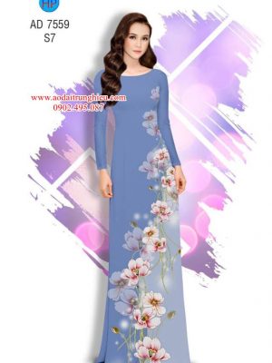 Vải áo dài Hoa in 3D kiểu mới AD 7559 20 1563204090 267 Vai ao dai Hoa in 3D kieu moi AD 7559