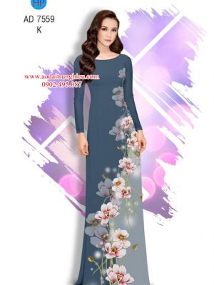 Vải áo dài Hoa in 3D kiểu mới AD 7559 26 1563204091 252 Vai ao dai Hoa in 3D kieu moi AD 7559