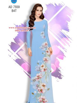 Vải áo dài Hoa in 3D kiểu mới AD 7559 31 1563204091 531 Vai ao dai Hoa in 3D kieu moi AD 7559