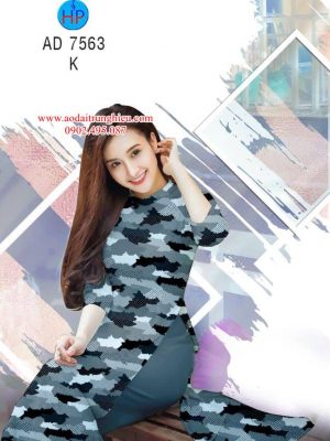 Vải áo dài Áo lính mới ra AD 7563 33 1563204706 879 Vai ao dai Ao linh moi ra AD 7563