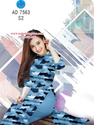 Vải áo dài Áo lính mới ra AD 7563 37 1563204707 418 Vai ao dai Ao linh moi ra AD 7563