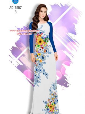 Vải áo dài Hoa in 3D kiểu mới AD 7557 26 1563208907 329 Vai ao dai Hoa in 3D kieu moi AD 7557