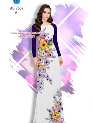 Vải áo dài Hoa in 3D kiểu mới AD 7557 30 1563208907 868 Vai ao dai Hoa in 3D kieu moi AD 7557