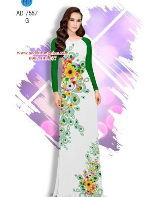 Vải áo dài Hoa in 3D kiểu mới AD 7557 35 1563208908 103 Vai ao dai Hoa in 3D kieu moi AD 7557